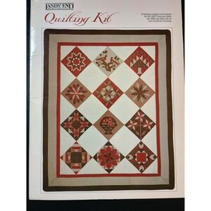 Lands End Quilt Kit 1987 Christmas Quilt 1988 Lap Quilt & Stocking Patterns
